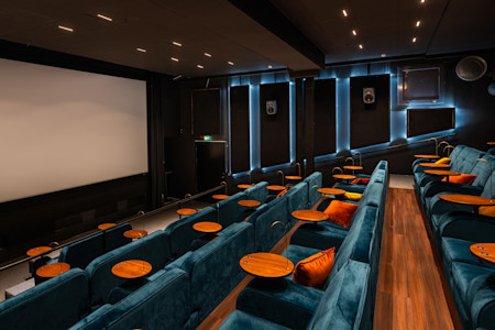 The Kino Konepaja cinema in Helsinki, Finland.